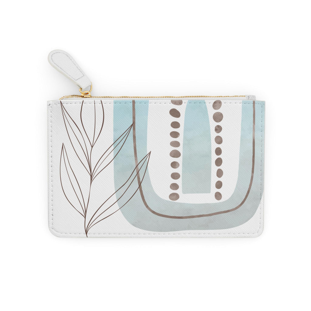 Modern Turquosie Print Mini Clutch Bag, Stylish Handbag, Travel Accessory, Gift for Her, Eco-Friendly Pouch, Festival Bag, Everyday Use - A Kingdom Lifestyle