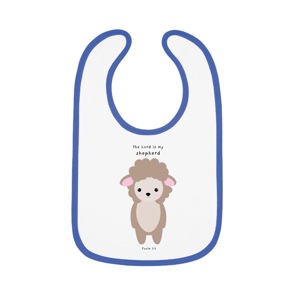 Cute Baby Bib with Sheep Design, Perfect for Baby Showers, Religious Gifts, New Parents, Humorous Mealtime - A Kingdom Lifestyle