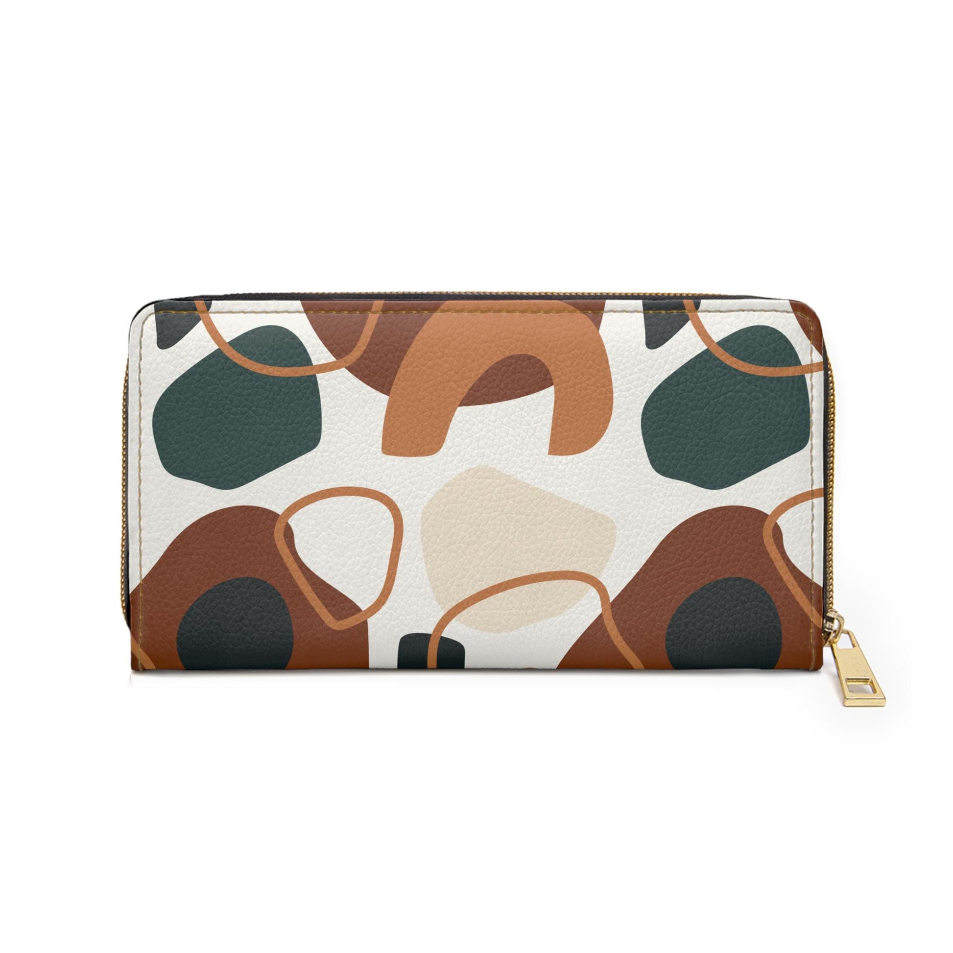 Modern Artistic Zipper Wallet Stylish Designer Purse Modern Clutch,Trendy Accessory for Fashion Lovers Unique Gift Idea for Her Everyday Use - A Kingdom Lifestyle