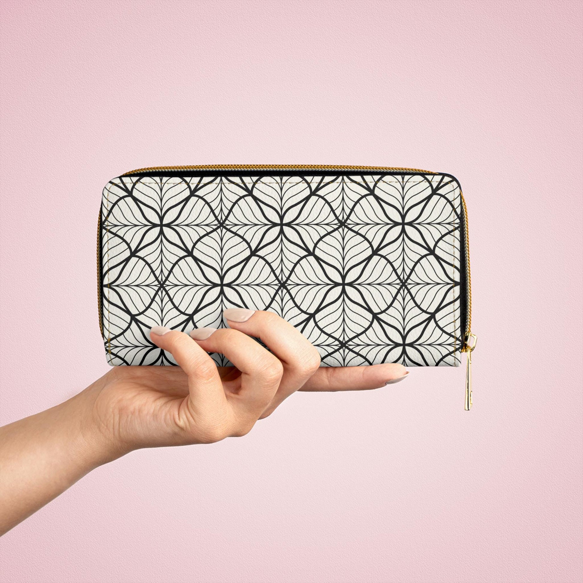 Elegant Floral Zipper Wallet, Stylish Travel Organizer, Floral Print Purse, Perfect Gift for Her, Everyday Use, Mother's Day - A Kingdom Lifestyle