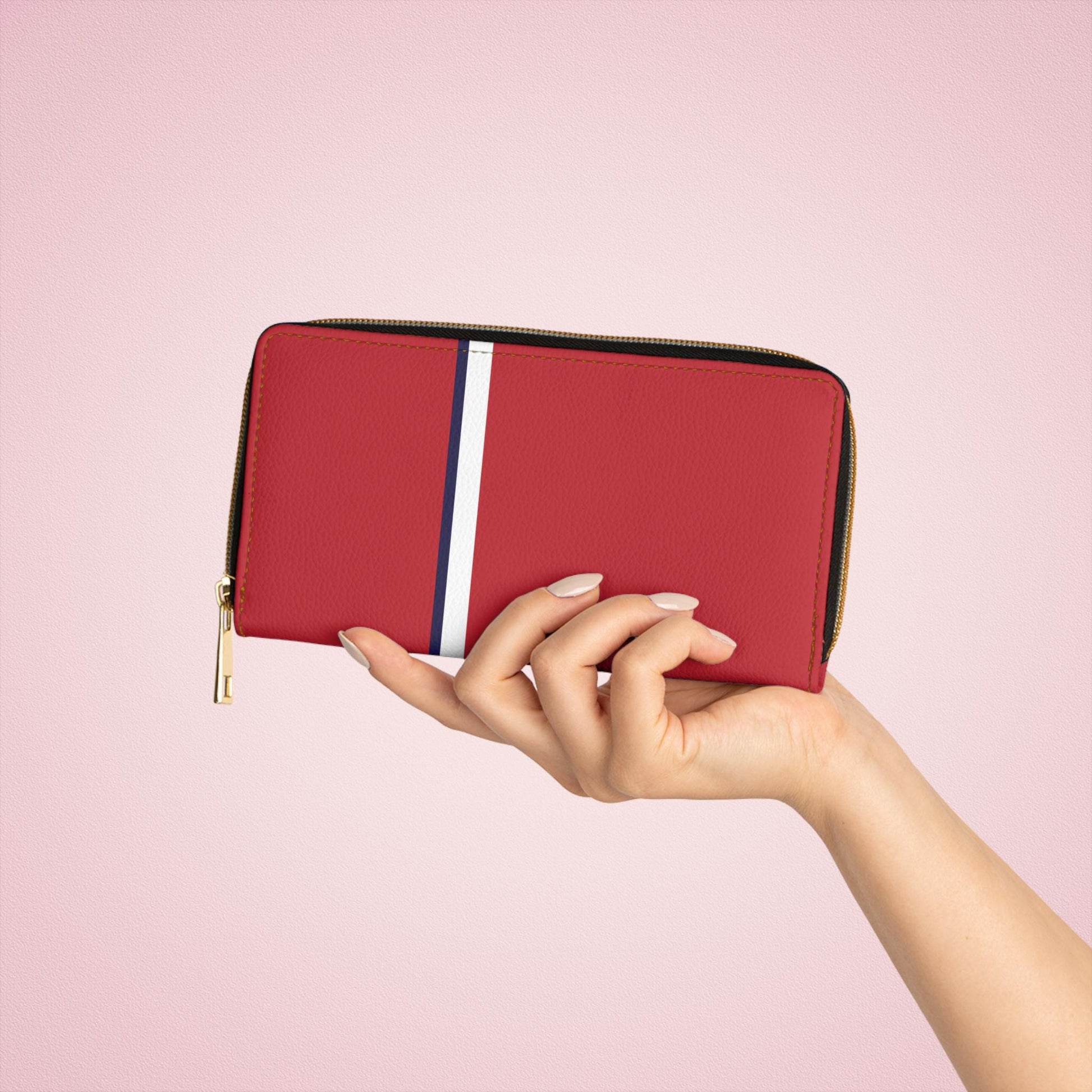 Chic Zipper Wallet, Stylish Leather Zip Wallet, Fashion Accessory, Essential Purse, Gift for Her, Everyday Use - A Kingdom Lifestyle