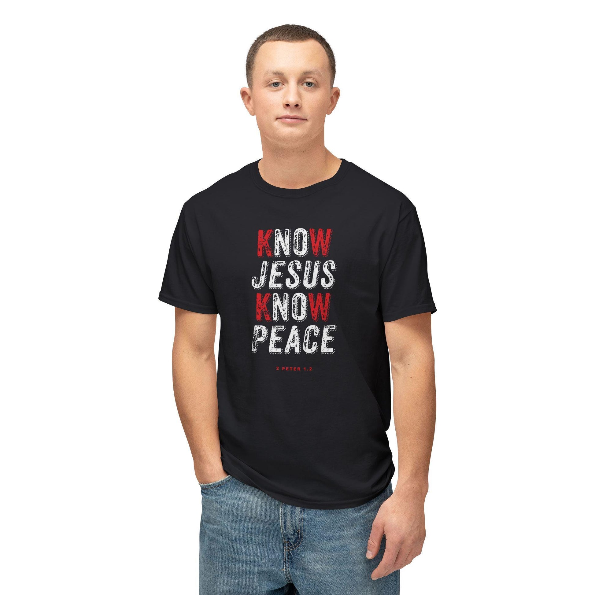 T Shirt For Christian Men Women For Gift Shirt Christian Apparel Clothing Know Jesus Know Peace Faith-inspired fashion Tee - A Kingdom Lifestyle