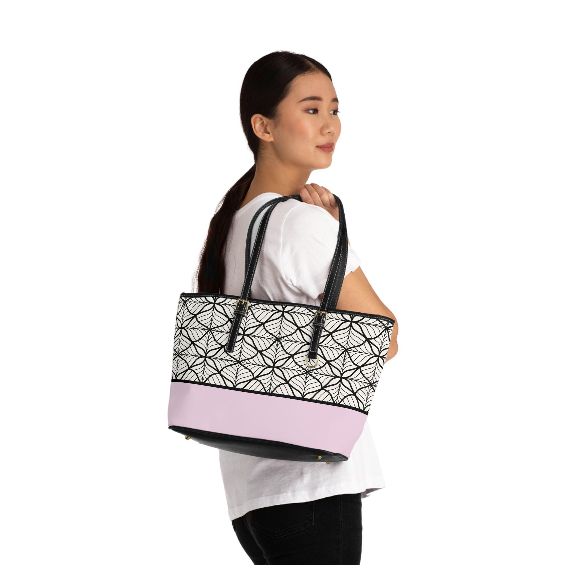 Stylish PU Leather Shoulder Bag, Modern Tote, Casual Chic Handbag, Fashion Accessory, Perfect Gift for Her - A Kingdom Lifestyle
